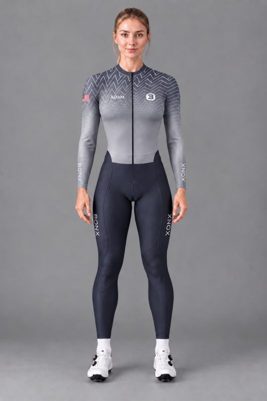 Elite Liner Grey Long Trisuit Women