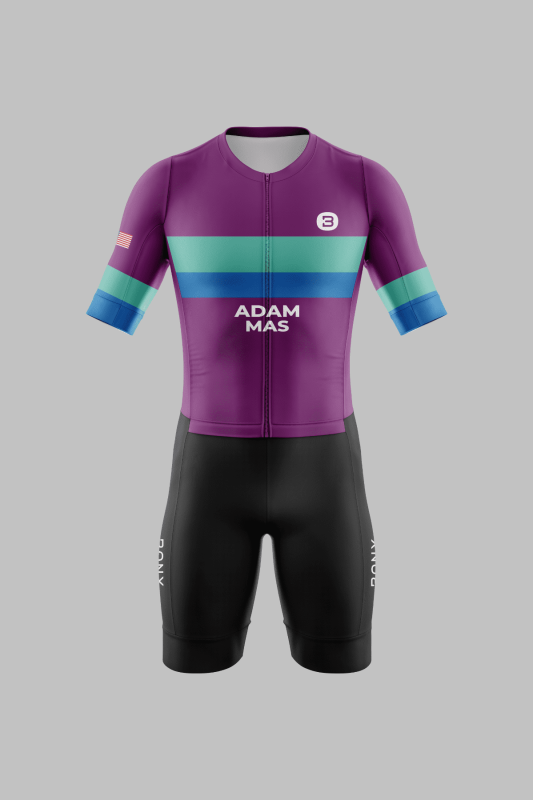Elite Enduro Purple Short Trisuit