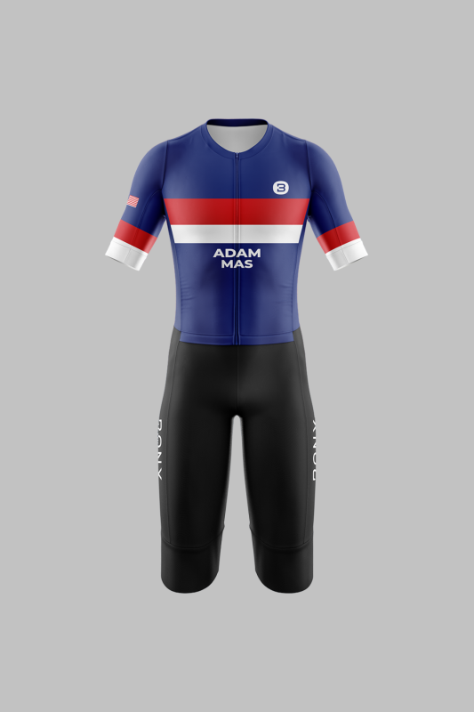 Elite Enduro Blue 3/4 Trisuit