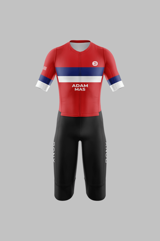 Elite Enduro Red 3/4 Trisuit