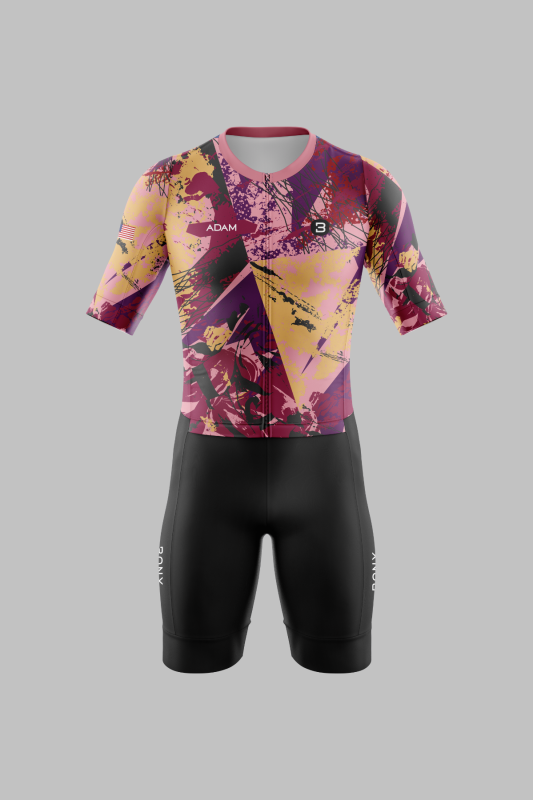 Elite Euphoria Pink Short Trisuit Men