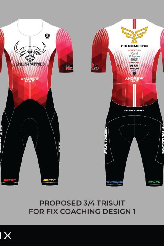 FIX COACHING 3/4 TRISUIT MEN