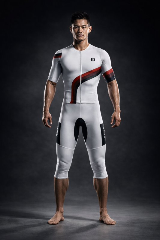 ELITE PROLINE 3/4 TRISUIT MEN (WHITE)