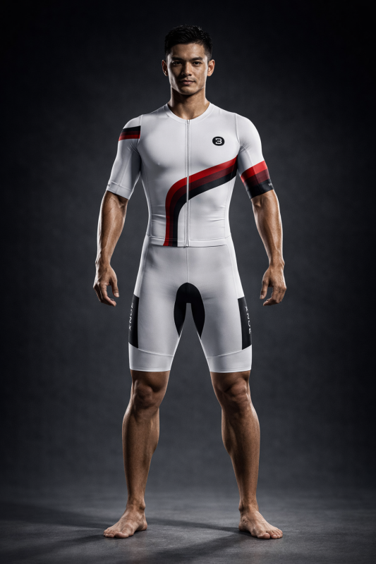 ELITE PROLINE SHORT TRISUIT MEN (WHITE)