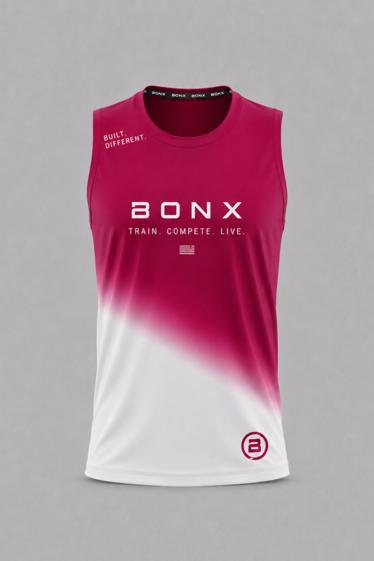 Performance T-Shirt Sleeveless Men H1 Hybrid Magenta Rush
