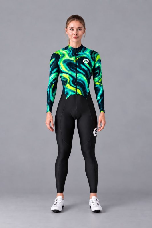 ELITE EUPHORIA 2.0 COSMIC LIME LONG TRISUIT WOMEN