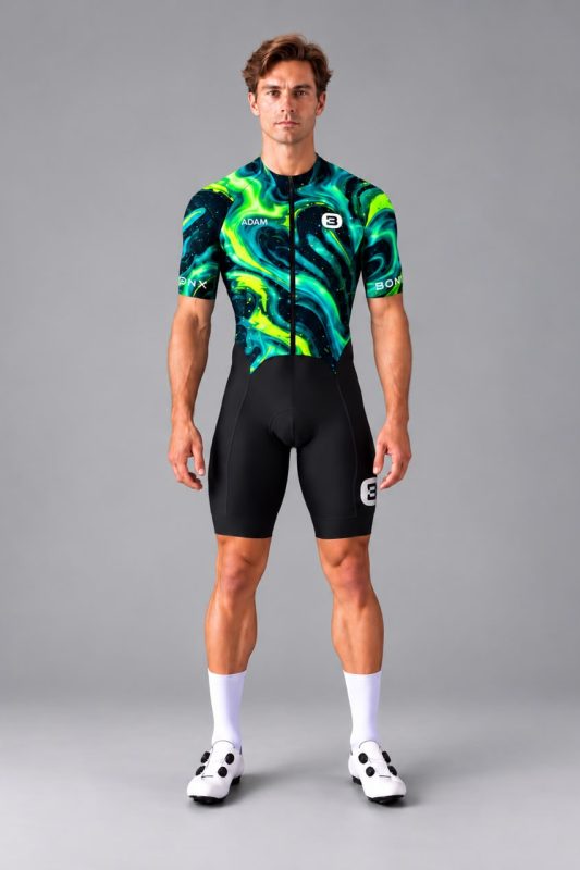 ELITE EUPHORIA 2.0 COSMIC LIME SHORT TRISUIT MEN